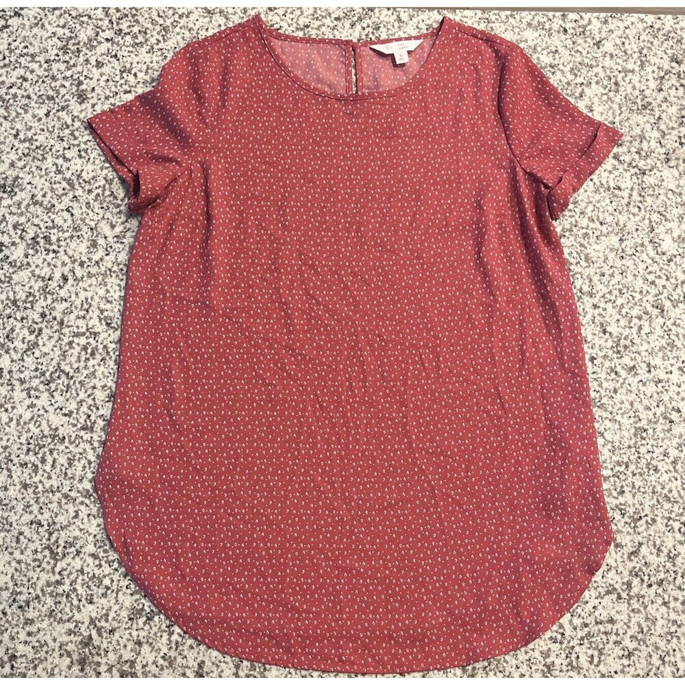 Lauren Conrad Women’s Red Blouse, Size S, Top, Fresh, Lightweight.